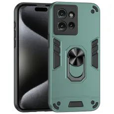  Motorola Edge 50 Skal Hybrid Armor Ring Gr&ouml;n