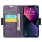 CASEME CASEME iPhone 15 Plus Fodral Läder RFID Lila