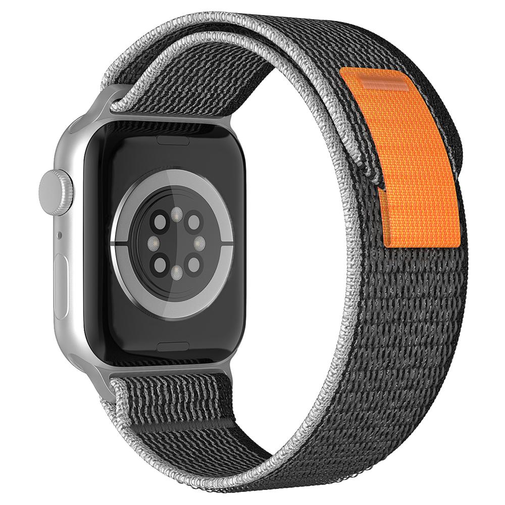 ColorPop Apple Watch 38/40/41/42 mm Armband Nylon Trail Loop Svart/Grå