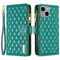 BINFEN BINFEN iPhone 15 Plus Fodral Diamond Multifunktionell Gr&ouml;n