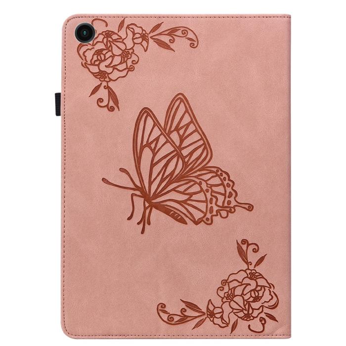 Bild 5,  Samsung Galaxy Tab A11 / A9 Fodral Butterfly Flower Rosa