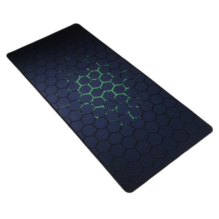Bild 2,  800 x 300 mm Musmatta/Skrivbordsmatta Green Honeycomb