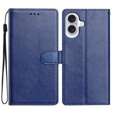  iPhone 17 Fodral L&auml;der Bl&aring;