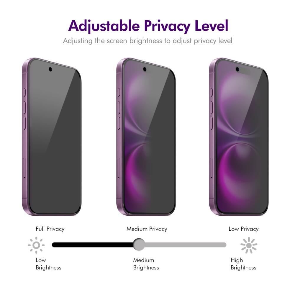 ENKAY ENKAY iPhone Air Skärmskydd Härdat Glas Privacy