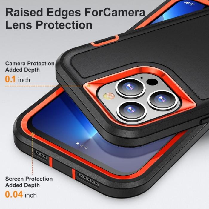 Bild 5,  iPhone 14 Pro Max Skal 3in1 Shockproof Xtreme Svart/Orange