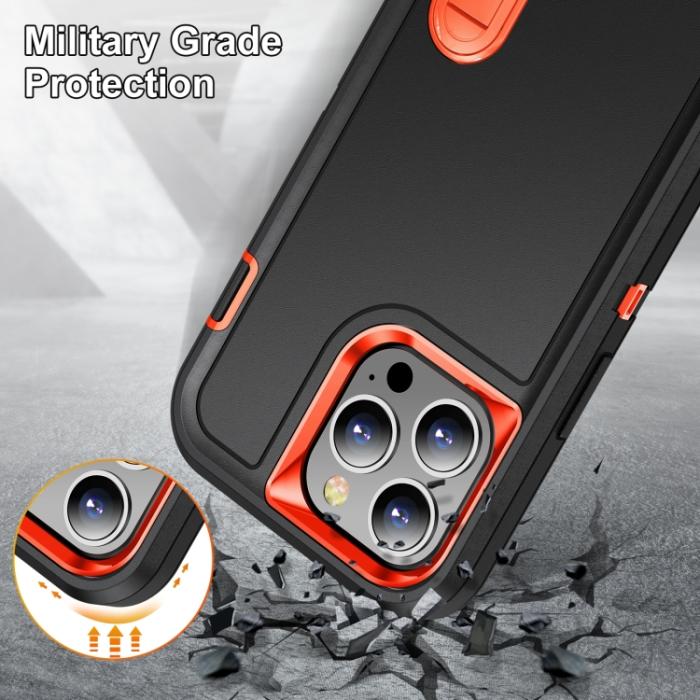 Bild 6,  iPhone 14 Pro Max Skal 3in1 Shockproof Xtreme Svart/Orange