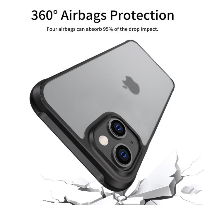Bild 3, LEEU DESIGN LEEU DESIGN iPhone 14 Plus Skal AirBag Hybrid Matt Svart