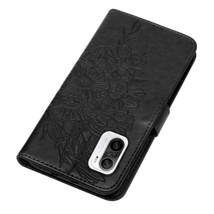 Bild 5,  Xiaomi Mi 11i - Butterfly Läder Fodral - Svart