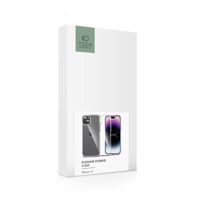 Bild 6, Tech-Protect Tech-Protect iPhone 15 Skal FlexAir Hybrid Transparent