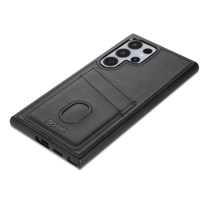 Bild 4, AZNS AZNS Samsung Galaxy S25 Ultra Skal Med Kortfack Läder Svart