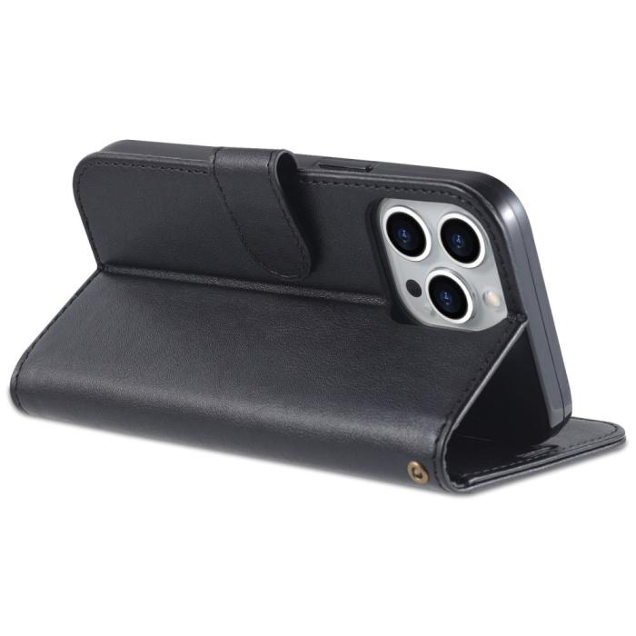 Bild 4, AZNS AZNS iPhone 15 Fodral Läder Svart