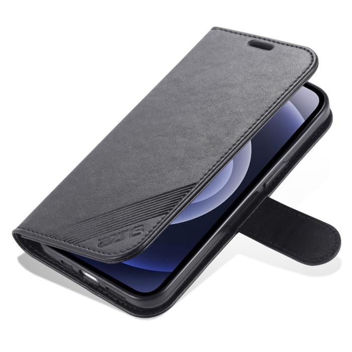 Bild 5, AZNS AZNS iPhone 15 Fodral Läder Svart