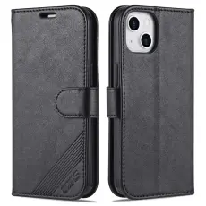 AZNS AZNS iPhone 15 Fodral L&auml;der Svart