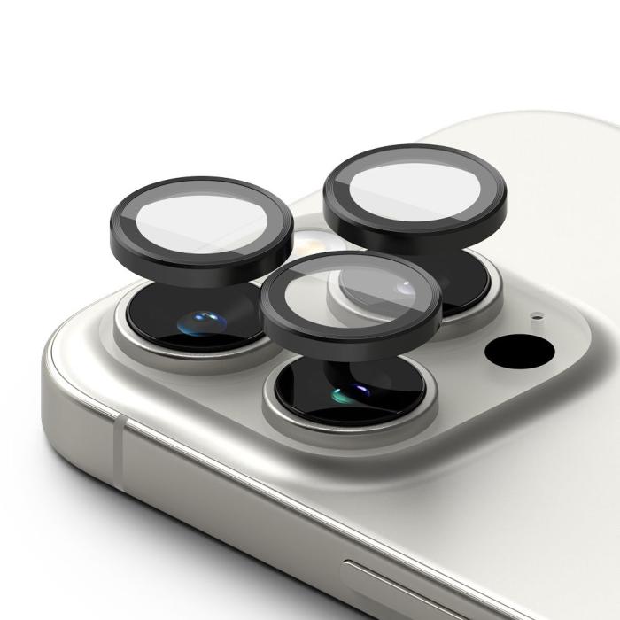 Bild 3, Ringke Ringke iPhone 16 Pro / 16 Pro Max 2-PACK Linsskydd Svart