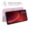  iPhone 13 Fodral Litchi Läder Ljus Rosa