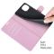  iPhone 13 Fodral Litchi Läder Ljus Rosa