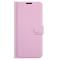  iPhone 13 Fodral Litchi Läder Ljus Rosa