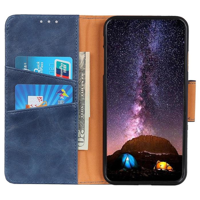 Bild 3,  OnePlus Nord 2T 5G Fodral Split Läder Blå