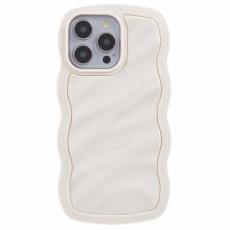  iPhone 15 Pro Max Mobilskal Wavy Textur Beige
