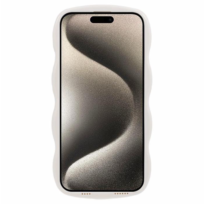 Bild 2,  iPhone 15 Pro Max Mobilskal Wavy Textur Beige