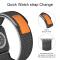 ColorPop Apple Watch 38/40/41/42 mm Armband Nylon Trail Loop Svart/Grå