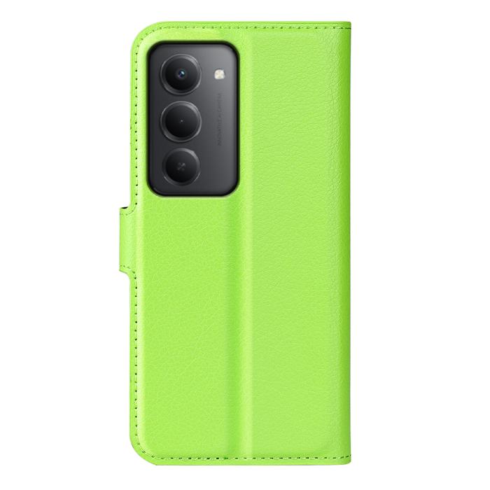 Bild 3,  Xiaomi Redmi 15 Fodral Litchi Läder Grön
