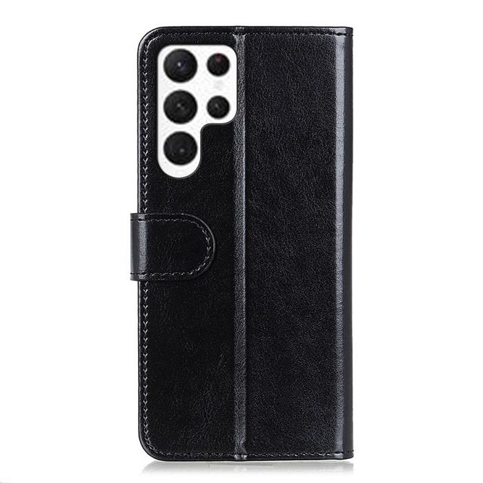 Bild 6,  Samsung Galaxy S26 Ultra Fodral Crazy Horse Läder Svart