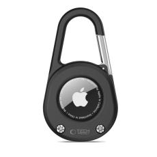 Tech-Protect Tech-Protect Apple AirTag 2/1 H&aring;llare Karbinhake Slidelock Svart