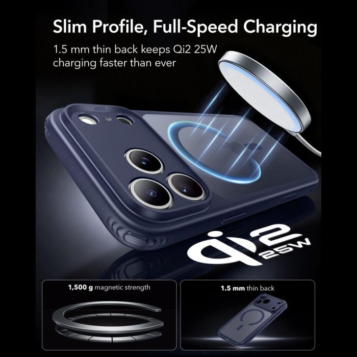 Bild 5, ESR ESR iPhone 18 Pro Max / 17 Pro Max Skal MagSafe Frostad Hybrid