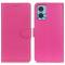  Motorola Moto E22i Fodral Litchi Läder Rosa