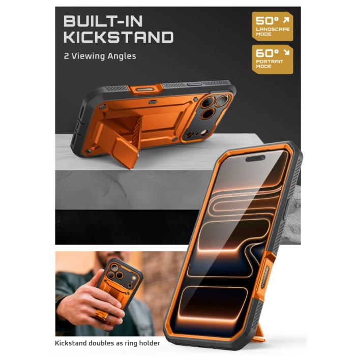Bild 5, Supcase Supcase iPhone 17 Pro Max Skal Unicorn Beetle Pro Coral