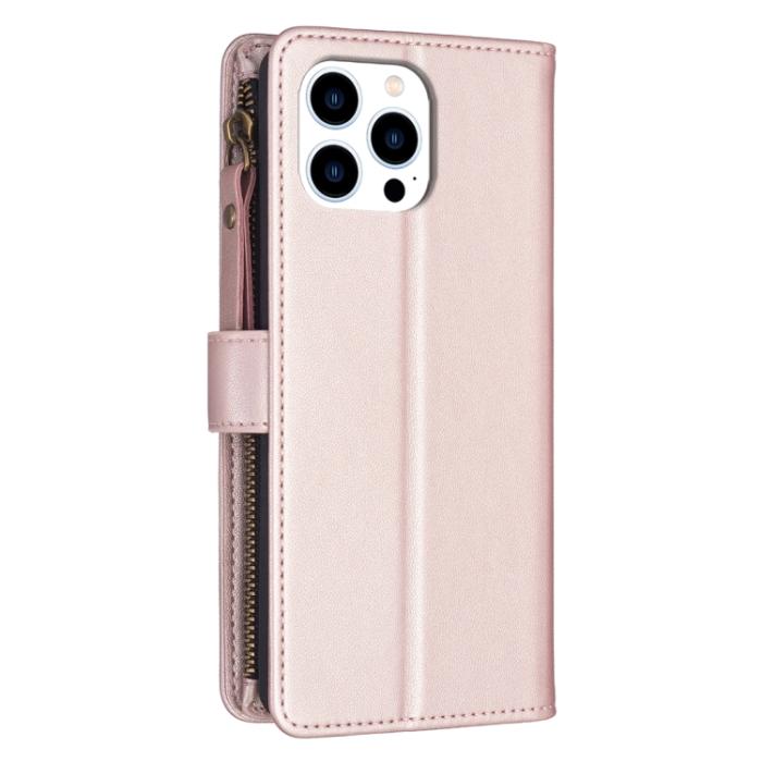 Bild 3,  iPhone 15 Pro Fodral 9-Kort Multifunktionell Roséguld