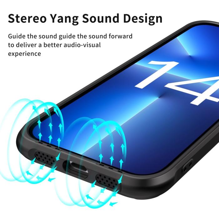 Bild 6, LEEU DESIGN LEEU DESIGN iPhone 14 Plus Skal AirBag Hybrid Matt Svart