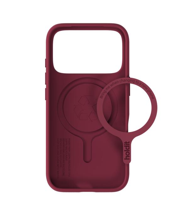 Bild 4, holdit holdit iPhone 17 Pro Max Mobilskal Soft MagSafe Red Velvet