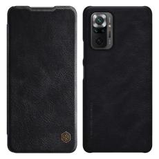 NILLKIN Xiaomi Redmi Note 10 Pro - NILLKIN Qin L&auml;der Fodral - Svart