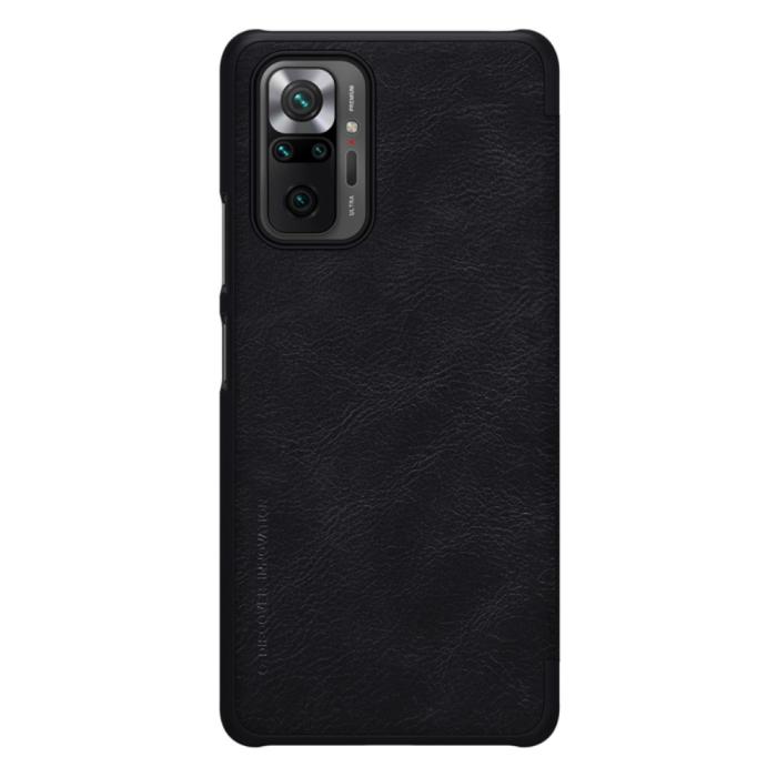 Bild 3, NILLKIN Xiaomi Redmi Note 10 Pro - NILLKIN Qin Läder Fodral - Svart