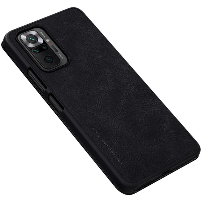 Bild 5, NILLKIN Xiaomi Redmi Note 10 Pro - NILLKIN Qin Läder Fodral - Svart