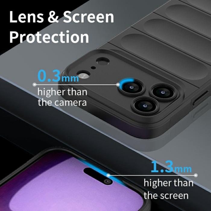 Bild 6,  iPhone 17 Pro Skal Magic Shield Mörk Grå