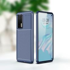  Huawei P40 - Kolfiber Skal - M&ouml;rk Bl&aring;