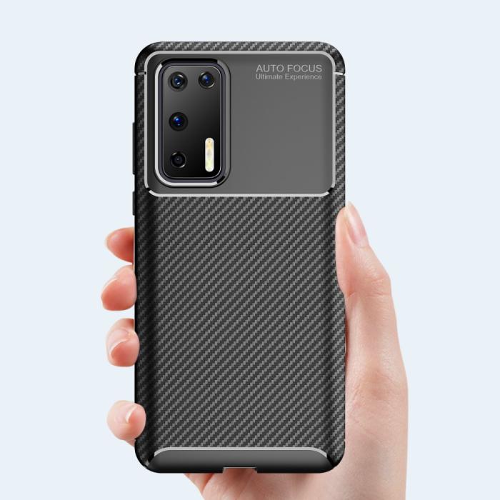 Bild 2,  Huawei P40 - Kolfiber Skal - Svart