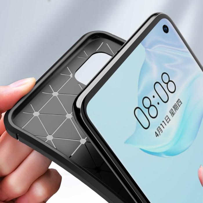 Bild 3,  Huawei P40 - Kolfiber Skal - Svart