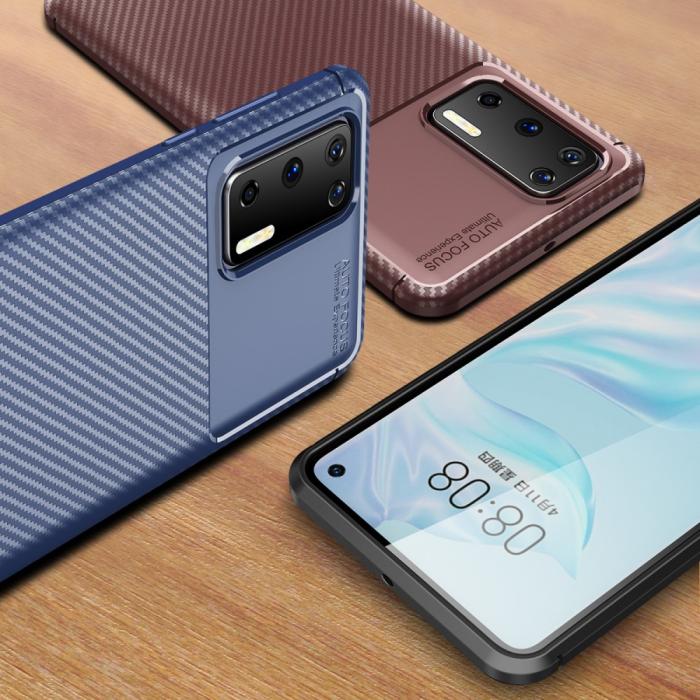Bild 4,  Huawei P40 - Kolfiber Skal - Svart