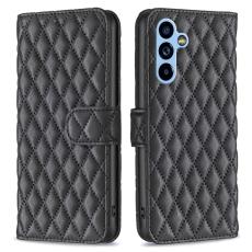  Samsung Galaxy A54 5G Fodral Diamond L&auml;der Svart