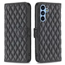  Samsung Galaxy A54 5G Fodral Diamond L&auml;der Svart