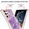  Samsung Galaxy S23 Ultra Skal Marmor TPU Lila