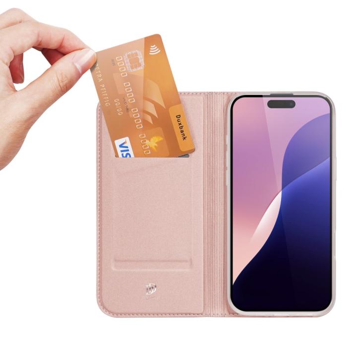 Bild 2, DUX DUCIS DUX DUCIS iPhone 16 Pro Max Fodral Skin Pro Roséguld