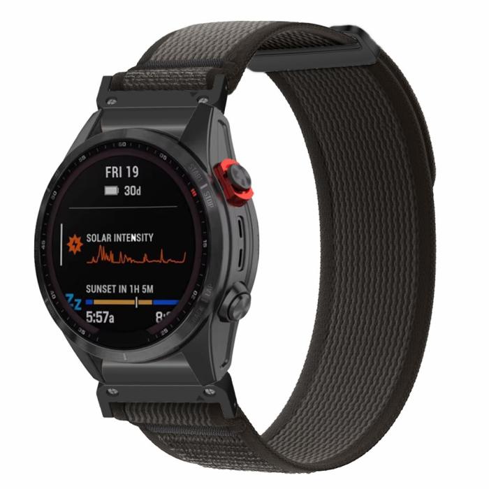 Bild 2,  Klockarmband 26 mm Nylon Loop Svart