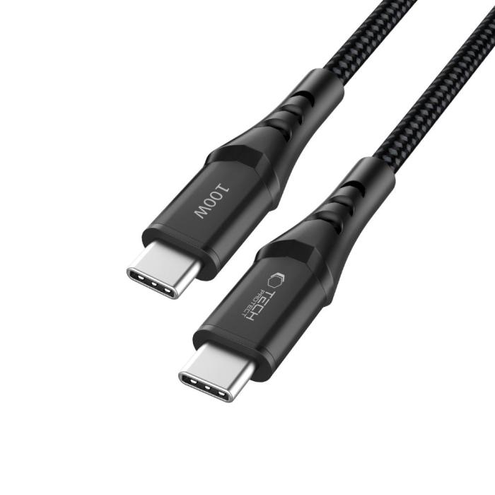 Bild 2, Tech-Protect Tech-Protect 2m 100W PD QC3.0 USB-C-USB-C Kabel UltraBoost