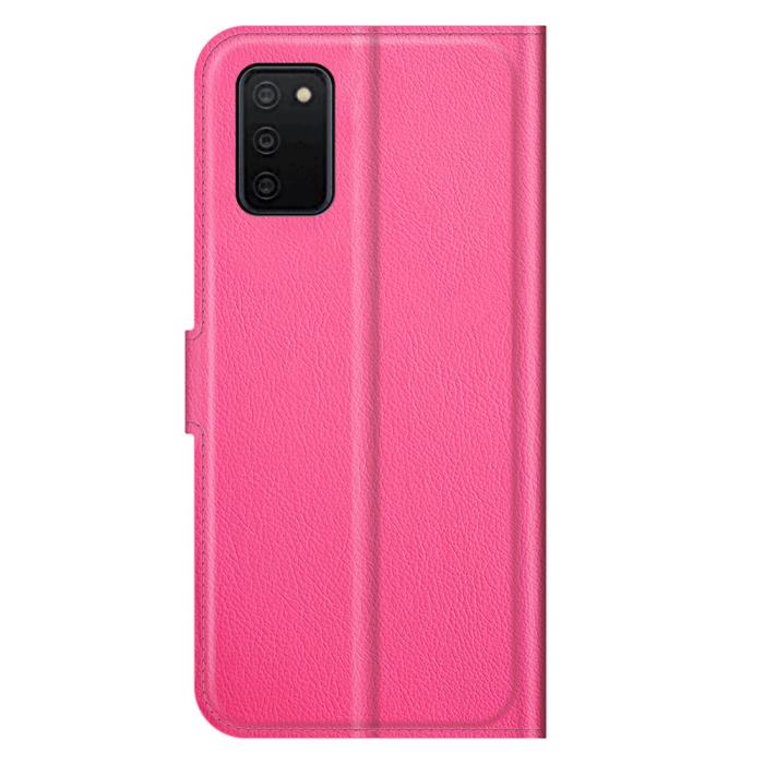 Bild 3,  Samsung Galaxy A03s Fodral Litchi Läder Rosa