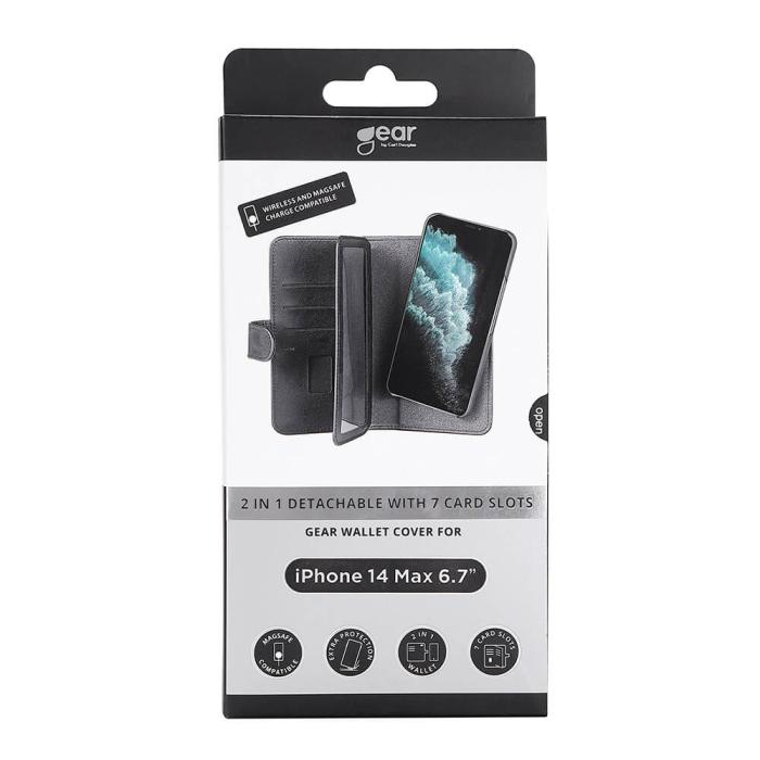 Bild 2, Gear GEAR iPhone 14 Plus Fodral Flerfack 2in1 Magnet MagSafe Svart